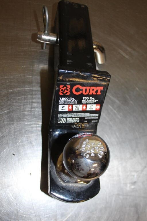 Curt 2" receiver with 2" drop & 2" ball