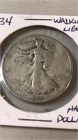 1934 P Walking Liberty Half Dollar