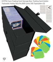 MSRP $22 3 Piece Trading Card Storage Boxes