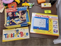 Playskool Disney Play Tiles, Magna Doodle and Tick