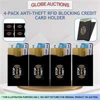 4-PACK ANTI-THEFT RFID BLOCKING CREDIT CARD HOLDER