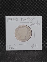 1893 O Barber Quarter