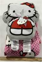 Hello Kitty shaped pillow and throw set - appears