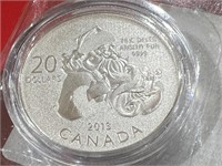 2013 Cdn $20 Santa Coin .9999 Silver