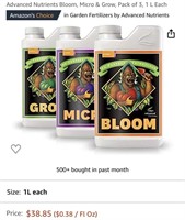 Micro and Grow Nutrients (Open Box, New)