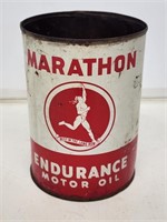 Marathon "Running Man" 1 Quart Oil Can