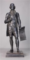 Rare Simeon Devaranne Thomas Jefferson Statue