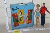 1960 Ken, Vintage Barbie & Barbie Case w/clothes