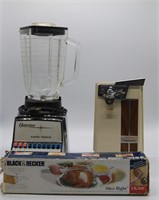 Osterizer Blender Rival Can Opener B & D ele knife