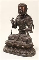 Chinese Bronze Seated Buddha,