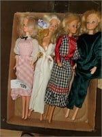 4 Vintage Barbie Dolls