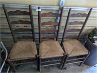 (4) Ladder Back Chairs