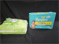 Pampers size 2, 29 package. Size 2 partial