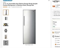 FM4054 11 cu. ft. Upright Freezer/Refrigerator