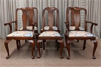 Six Black Cherry Henkel Harris Dining Chairs