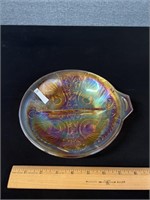 Vintage Carnival Glass Divided Dish