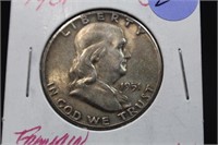 1951 Franklin Silver Half Dollar Excellent