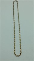 Gold Colored Sterling Silver Necklace