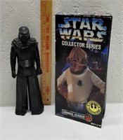 Dart Vader Plastic Figure and Admiral Ackbar in