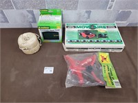 Water timer Mow Aire lawn mower wheels & sprinker
