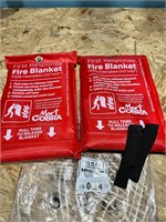 two new first response fire blankets