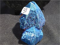 Blue Titanium Quartz - 3" wide x 3" tall - Helps