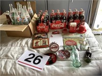 Coca Cola items, full bottles and Pepsi, Mountain
