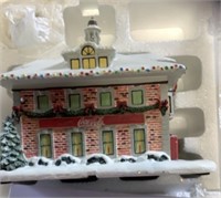 Coca Cola lighted holiday village house and