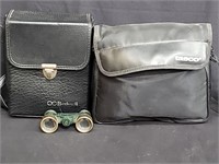 Group of binoculars signed Tasco, Bushnell, etc