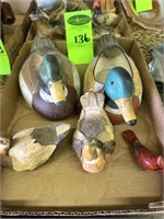 Asst Wood & Ceramic Ducks & Birds