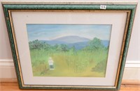 CHALK MOUNTAIN SCENE - SIGNED RW