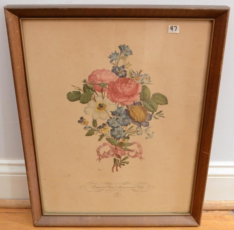 FRAMED FLORAL ARTWORK