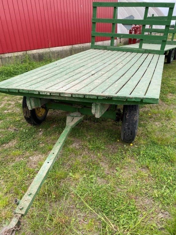 14' hay wagon - good condition- green
