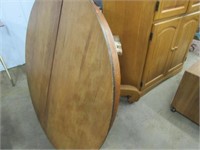 45" round Wood Table Pedestal Base