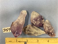 Four amethyst crystal specimen     (k 15)