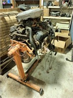 Ford 351 Windsor engine on engine stand