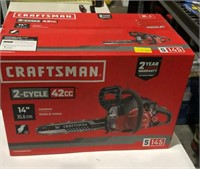 Craftsman two cycle 14 inch chainsaw, not tested,
