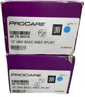 2 NEW ProCare 16" Knee Immobilizer Splints