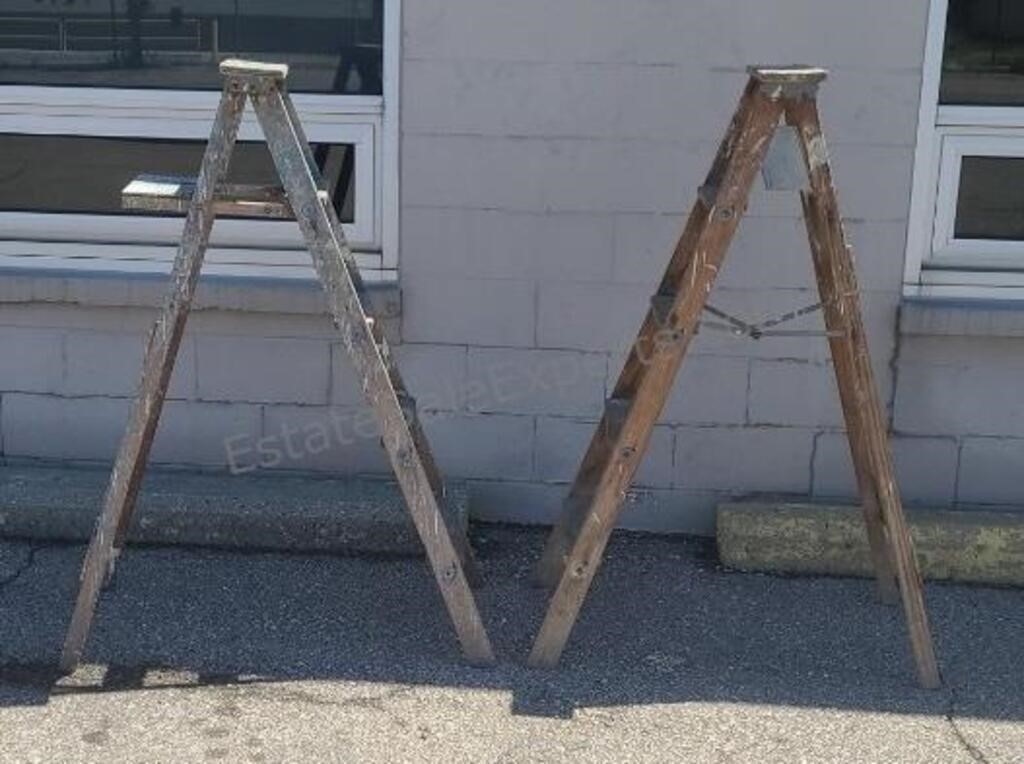 Wooden step ladders. 5ft. Great repurposing