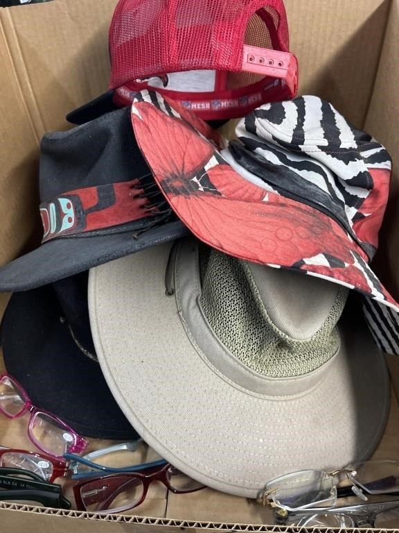 Assorted Hats and Eye Glasses