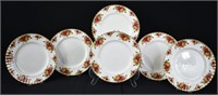 6 Royal Albert Old Country Roses Dinner Plates