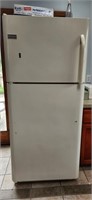 Refrigerator.  Frigidaire.  31D 29W 68H. Plugged