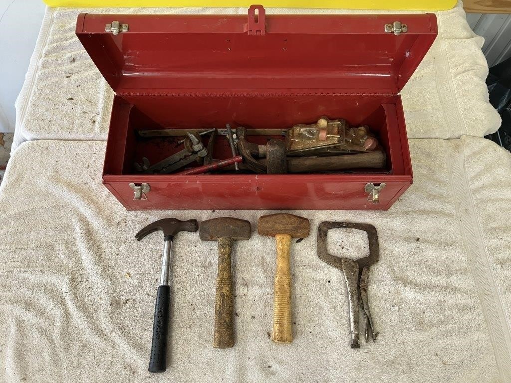 VTG Heavy Metal Toolbox w/Hammers/Mallets/More