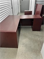 National Arrowood L-Shaped Executive Desk
