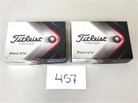 (2) $55 Titleist Pro V1X Golf Ball Sets