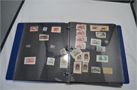 Collection of Stamps in Binder