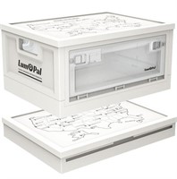 Lumopal Collapsible Storage Bins  47qt Storage Box