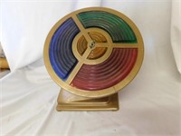 Vintage spinning color wheel light with