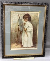Signed & Numbered Child Artist Lithograph