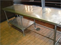 S/S Work Table 96 x 30 x 35 Inch